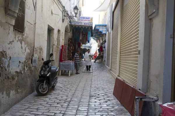 Calle Estrecha Ciudad Chefchaouen Morocco — Foto de Stock