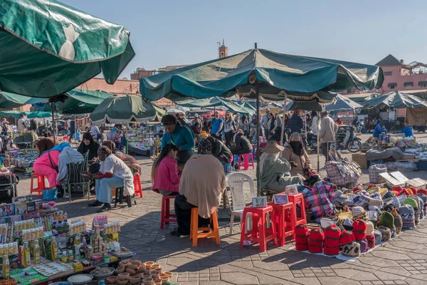 马洛科市的传统市场 — 图库照片