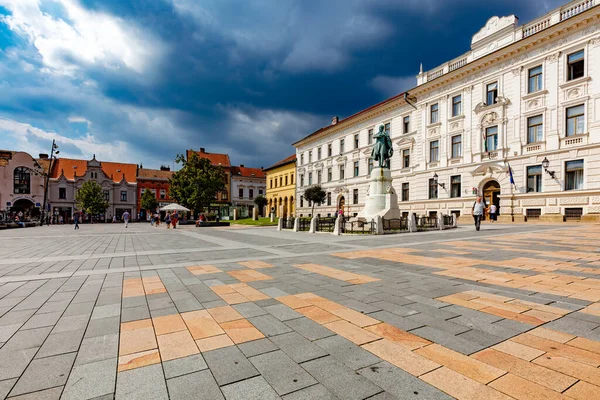 Pohled Staré Město Pecs Maďarsko — Stock fotografie