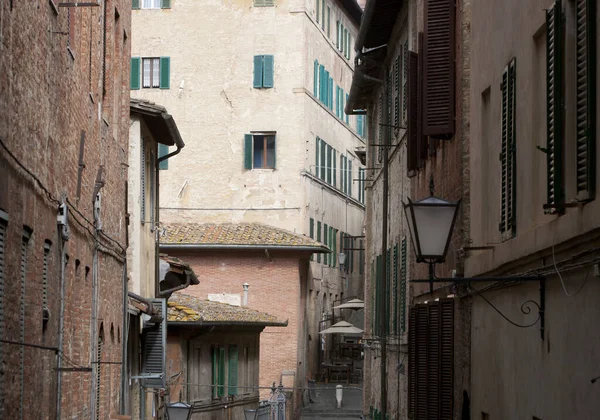 Edifícios Antigos Cidade Siena Itália — Fotografia de Stock