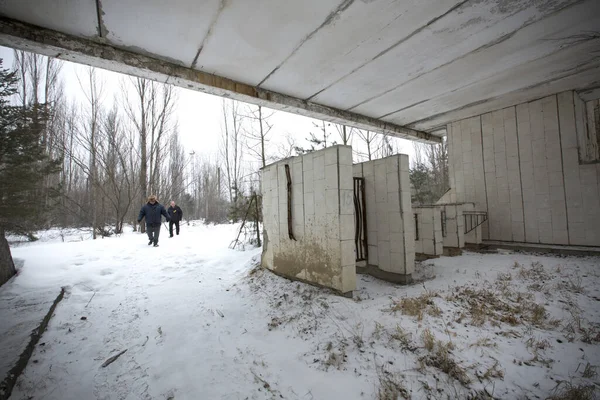 Abandoned Factory Winter — Stock Photo, Image