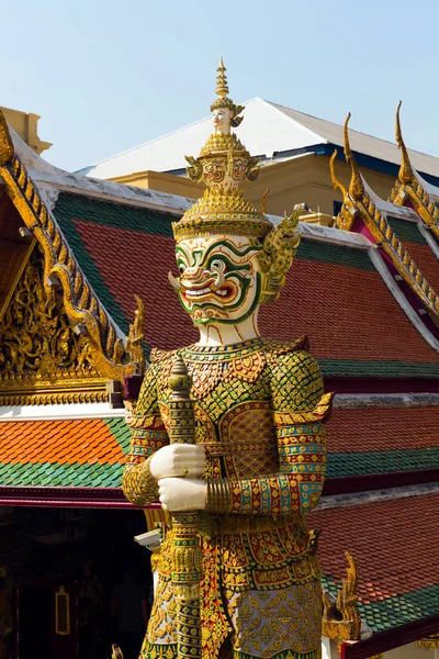 Zlatá Socha Wat Phra Kaew Bangkok Thailand — Stock fotografie