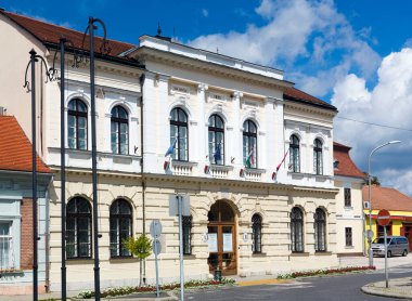 Litvanya 'nın başkenti Vilnius' taki eski bir bina.