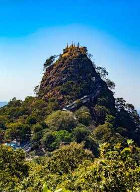 Myanmar 'daki Bagan harabelerinin manzarası