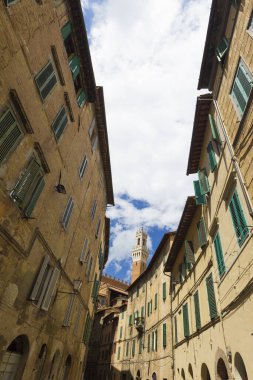 Siena şehri manzarası, İtalya