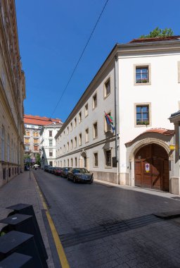 İsveç 'teki eski Stockholm şehri manzarası