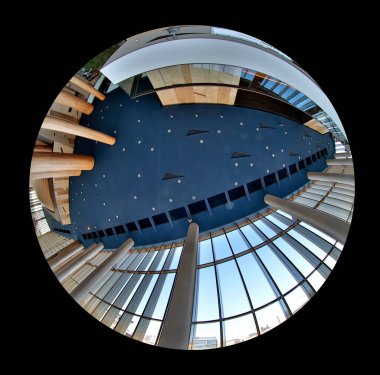 Modern binanın içi