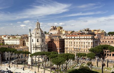 İtalya 'da Roma harabeleri olan Roma forumu
