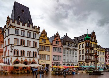 Belçika 'nın eski Bruges kasabasının manzarası