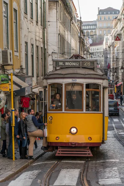 Tranvía Ciudad Lisbon Portugal — Foto de Stock