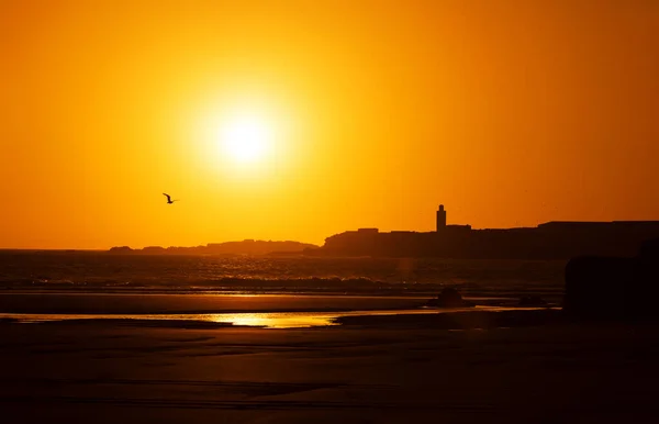 Sonnenuntergang Über Dem Meer — Stockfoto