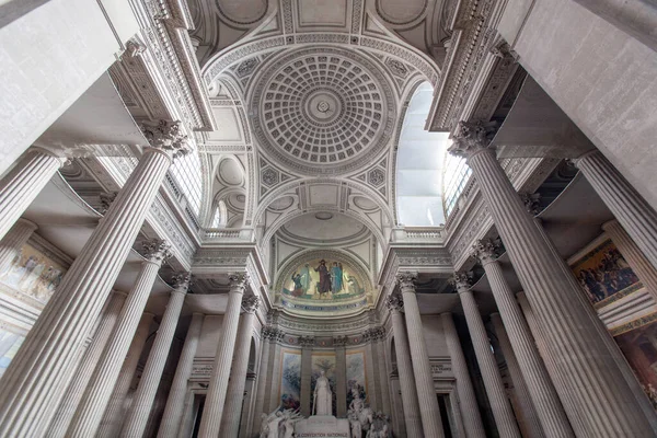 Paris França Março 2010 Interiores Detalhes Arquitetônicos Necrópole Panteão Construída — Fotografia de Stock