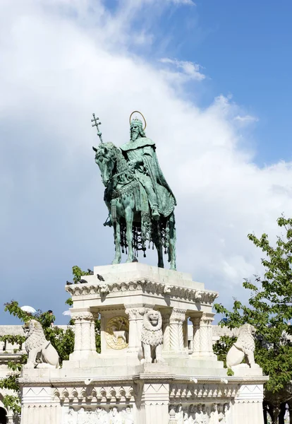 Estatua Del Rey Del Emperador Patria Ciudad Madrid — Foto de Stock