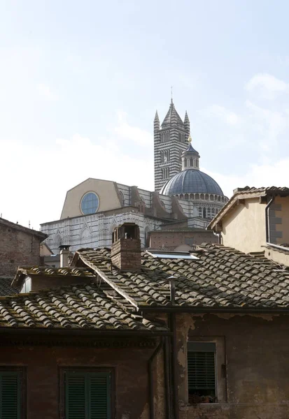 Siena Talya Daki Eski Kilisenin Manzarası — Stok fotoğraf