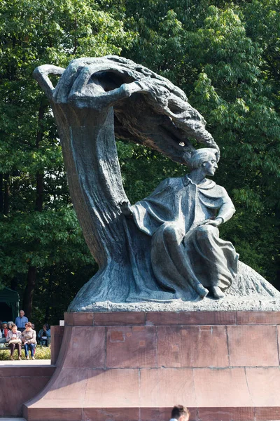 Escultura Homem Famoso Cidade Europeia — Fotografia de Stock