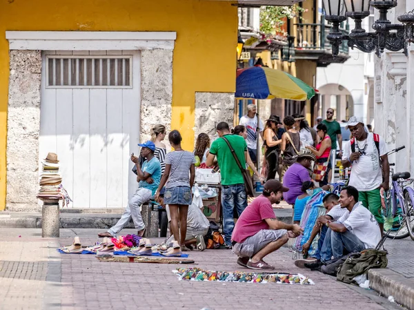 2015 Cartagena Colombia October 2015 Unidentified People Cartagena 콜롬비아에서 번째로 — 스톡 사진