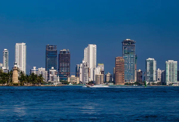 Cartagena Kolombie Října 2015 Nová Část Cartageny Páté Největší Město — Stock fotografie