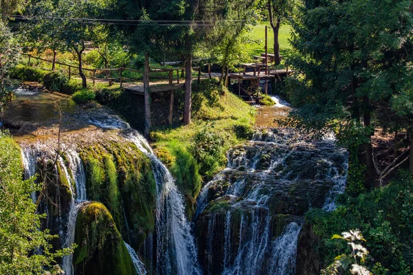 Ormanda Şelale — Stok fotoğraf