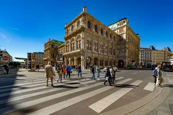 维也纳 澳大利亚 2016年11月30日 在维也纳建设国家歌剧院 — 图库照片