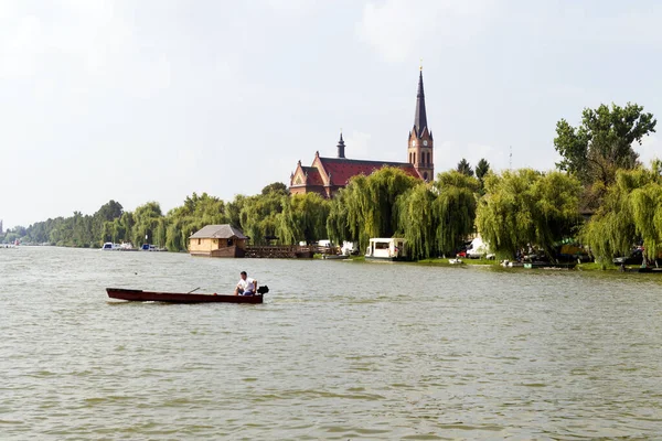 Blick Auf Den Fluss Der Stadt Stockholm — Stockfoto