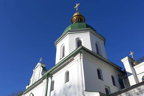Vista Igreja Dourada São Nicholas Kiev Ucraniana — Fotografia de Stock