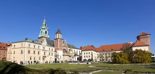 Θέα Της Παλιάς Πόλης Στο Κρακοβία Πολωνία — Φωτογραφία Αρχείου