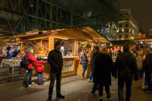 Julmarknad Europeiska Staden — Stockfoto