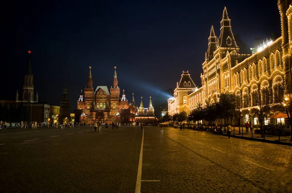 Vista Nocturna Del Kremlin Moscú Rusia —  Fotos de Stock