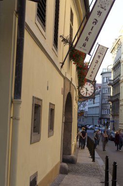 Avrupa 'daki Stockholm şehrinin sokak manzarası