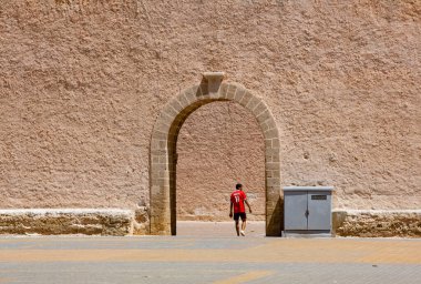 Fas şehrindeki eski mimari