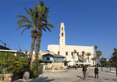 İsrail 'deki Jaffa şehrinin manzarası