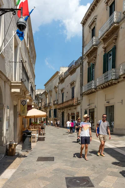 Lecce Italia Junio 2017 Calle Barroca Centro Lecce Puglia Italia — Foto de Stock