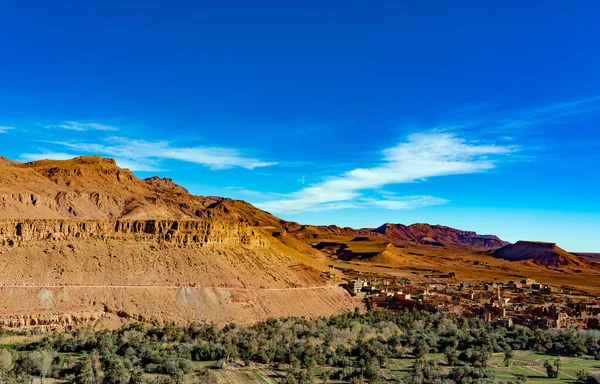 Flygfoto Över Traditionell Stad Marocco — Stockfoto