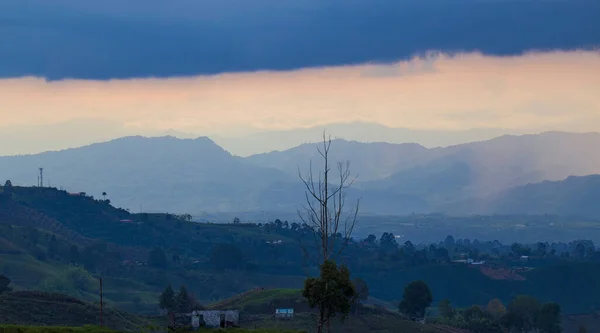 Interessante Gewitterwolken Den Anden Kolumbien — Stockfoto