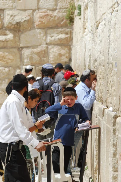 People Wailing Wall Jerusalem — Stock Photo, Image