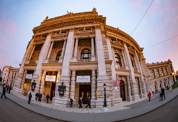 Viena Austria Febrero 2016 Edificio Del Histórico Burgtheater Court Theatre —  Fotos de Stock