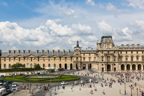 Paris France Julho Edifício Principal Museu Louvre Julho 2014 Museu — Fotografia de Stock