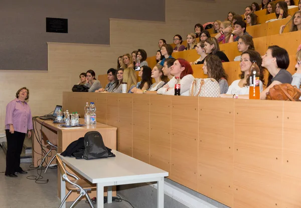 Budapest Ungern Oktober 2014 Oidentifierade Studenter Vid Elte Universitetet — Stockfoto