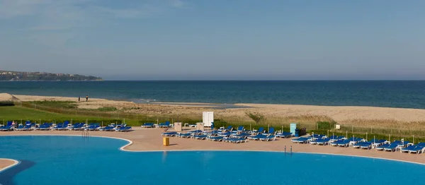 Blick Auf Den Strand Und Das Meer — Stockfoto