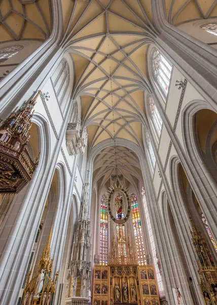 Wnętrze Katedry Wita Praga Republika Czeska — Zdjęcie stockowe