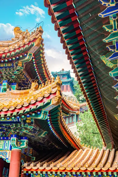 Chińska Świątynia Zakazanym Mieście Pekin Chiny — Zdjęcie stockowe
