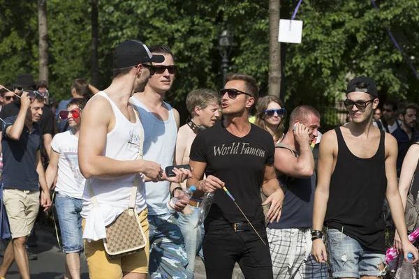 Budapest Hungría Julio Personas Identificadas Participaron Desfile Del Orgullo Gay —  Fotos de Stock