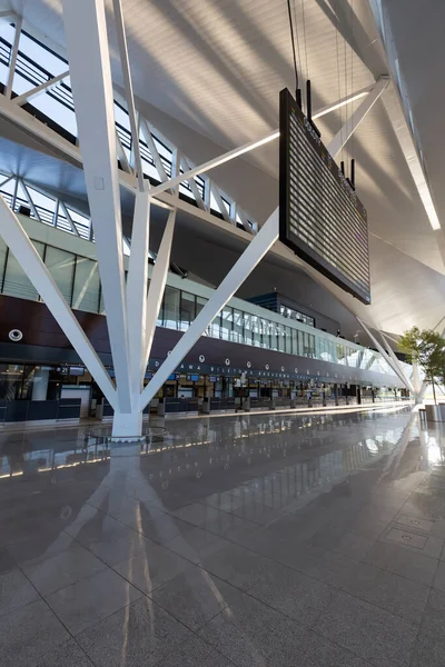 Interior Aeroporto Moderno Europa — Fotografia de Stock
