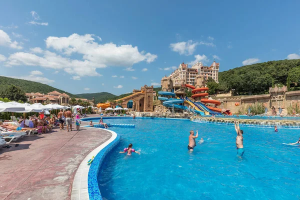 Elenite Bulgarije Juli 2016 Aquapark Elenite Holiday Village Slechts Ten — Stockfoto