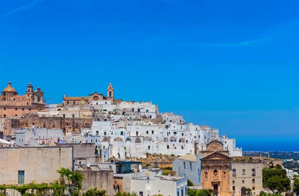 Město Ostuni Puglii Jižně Itálie — Stock fotografie