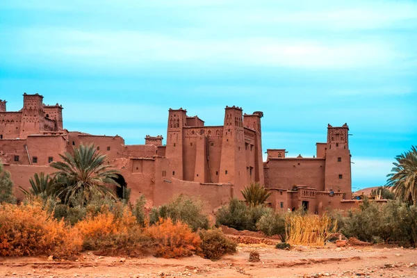 Vista Del Antiguo Fuerte Desierto Morocco — Foto de Stock