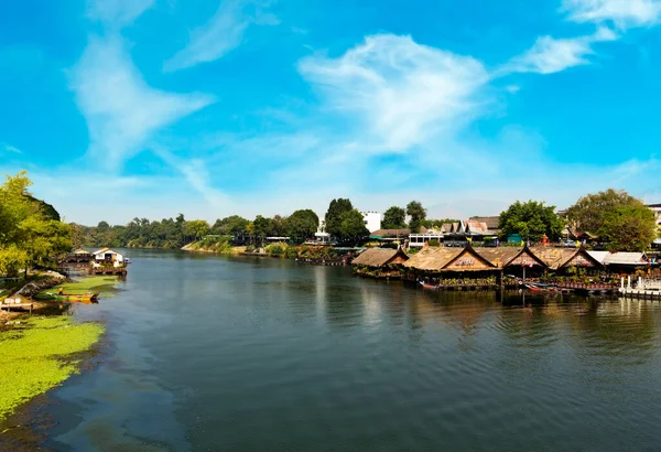 Hermosa Vista Del Río Ciudad Asiática —  Fotos de Stock