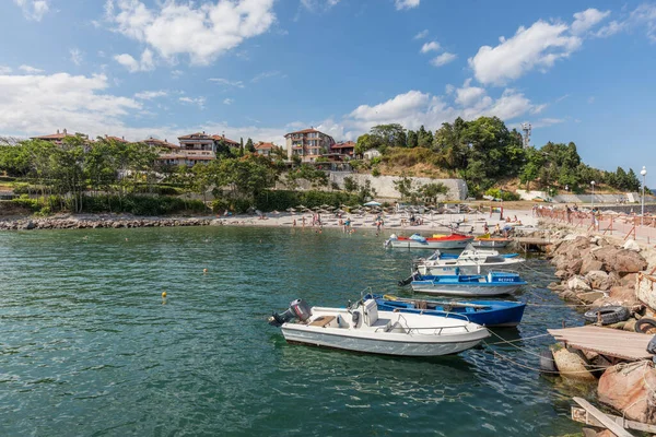 Nessebar Bulgaria Luglio 2016 Veduta Del Porto Meridionale Nel Centro — Foto Stock