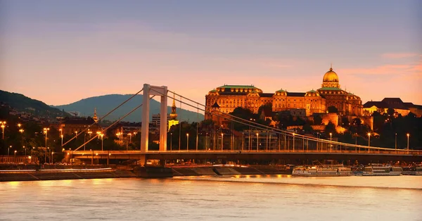Budapest Ungheria Settembre 2014 Edificio Del Parlamento Notte — Foto Stock