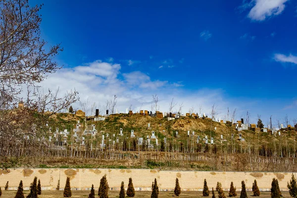 Исламское Кладбище Самарканде — стоковое фото